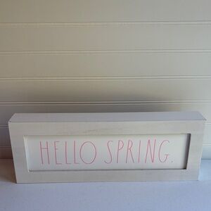 Rae Dunn Wooden Box in White and Brown